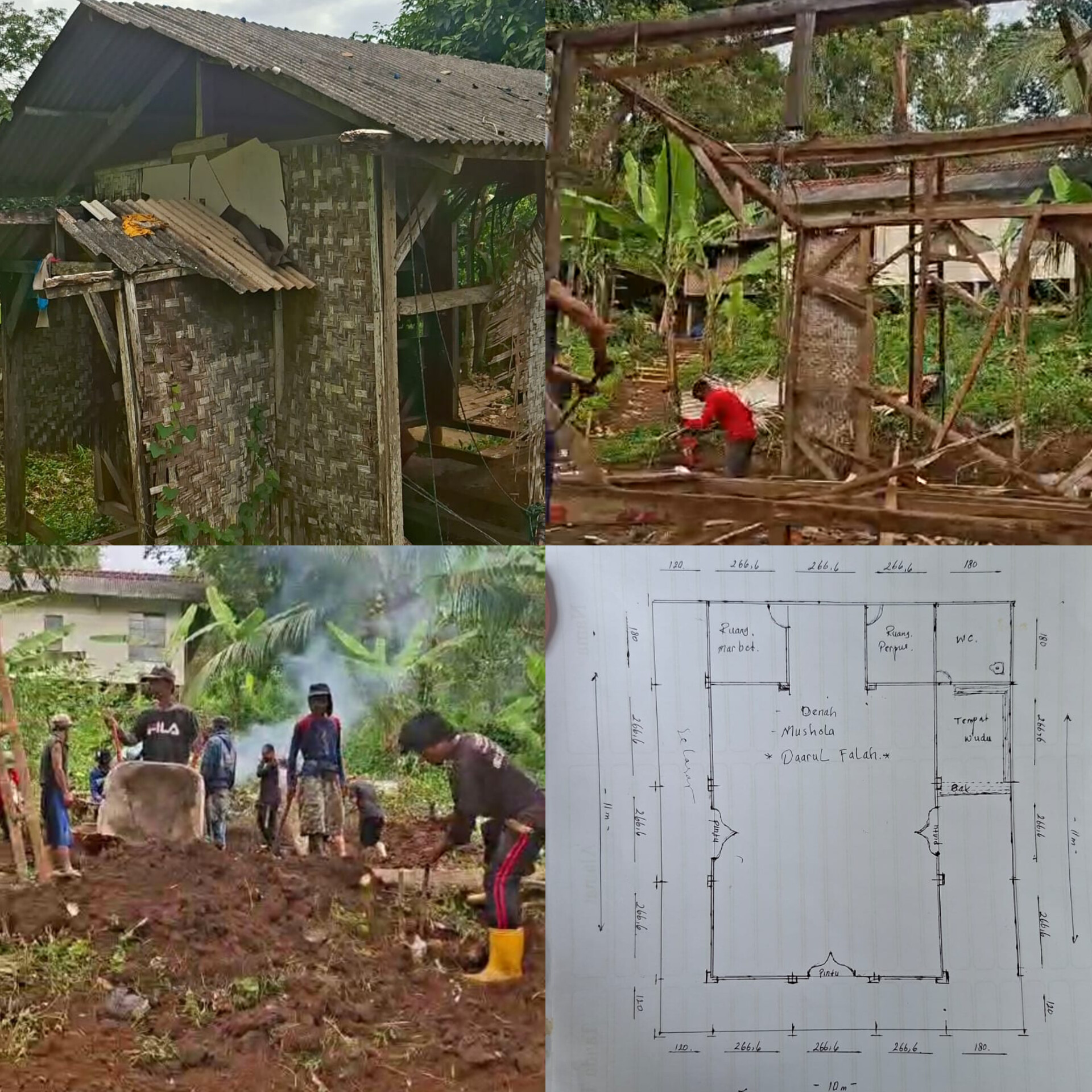 Sedekah Jariyah Dalam Pembangunan Mushola 